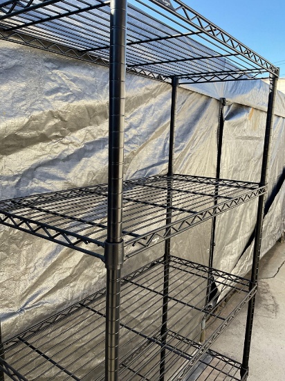 InterMetro 5 tier rack. 74" T x 35" W x 18" D
