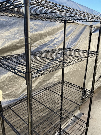 InterMetro 5 tier rack. 74"T x 35"W x 18"D