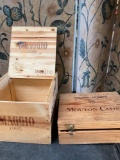 Vintage Omaggio 1995 & Mouton - Cadet storage crates
