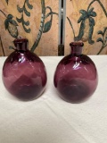 Vintage MMA ( Metropolitan Museum of Arts) purple glass vases. 5