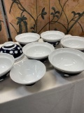 Vintage oriental bowls. 7 bowls have stamp on the bottom see pics. 8 pieces