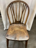 Antique 19th century bow back chair. Stamped either in the back or bottom of chair. See pic