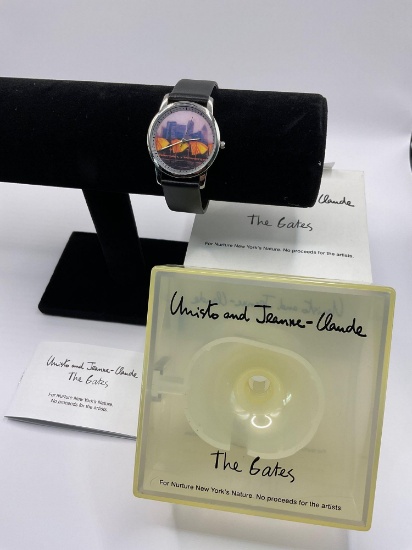 Christo and Jeanne- Claude The Gates woman watch with manual and box