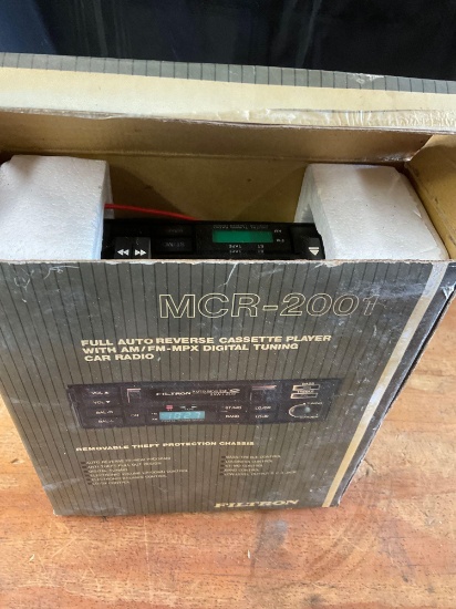 Filtron MCR-2001 Full auto reverse cassette player with AM/FM digital tuning car radio