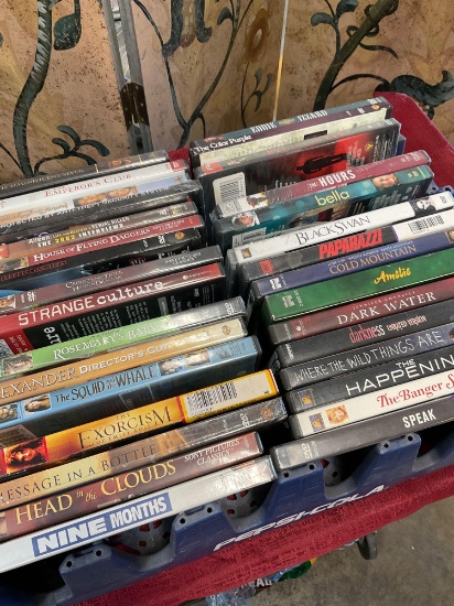 Assorted new and used DVDs. 30: pieces