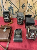 Cameras, Yoshica, Kodak, Rolleiflex, Billy Clack. 4 cameras