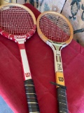 Tennis rackets, Wilson Jimmy Conners Champ, Forecourt