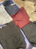 Pants, Levi, Hopsack, 34 x 30. 2) black 1) dark blue 1) burgundy 1) grey