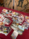 Trading cards, (25) Superman, (12) Mork & Mindy, (13) Jaws, (11) Battle Star. 61 pieces