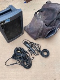 Anchor Explorer PA 2500, cord, microphone, Embark bag