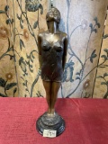 Brass statue, Lake Geneva Studio, 16 3/4