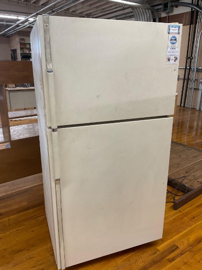 GE Profile model TBX25PAXCRAA refrigerator/ freezer. Turned on