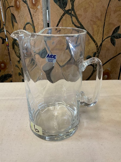 Crystal, new, Poland, 70oz pitcher