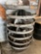 Lyon 7 tier, revolving pats storage shelving with hundreds of assorted parts