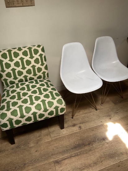 Assorted office chairs. 3 pieces