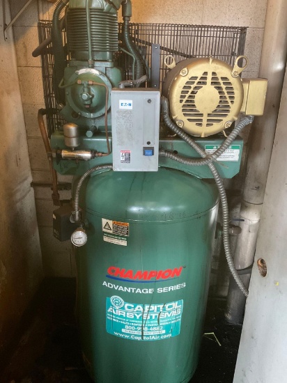 Champion Advantage Series 7.5HP, vertical air compressor 208 volt 3ph