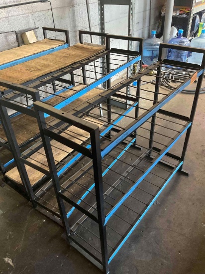 Racks, 33 1/2" W x 10" D x 32" T.