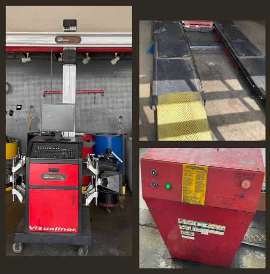 John Bean alignment machine, complete, working