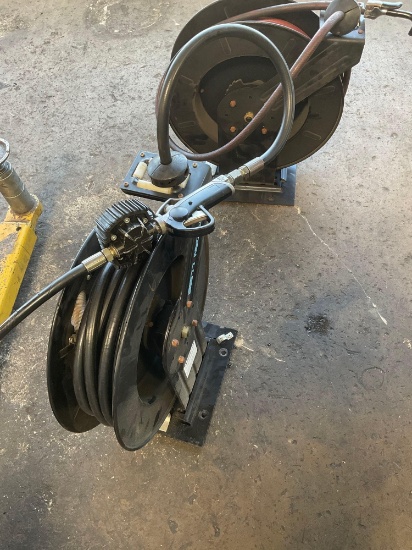 1) American Lube Reel 1) unknown reel, hose, attachments