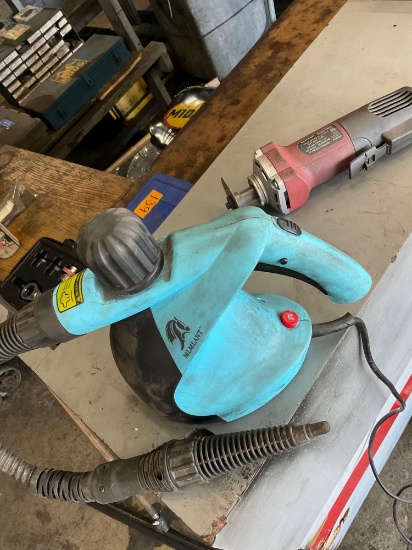 Chicago Electric 3' high speed electric cut of tool & MLMLANT steamer. 2 pieces
