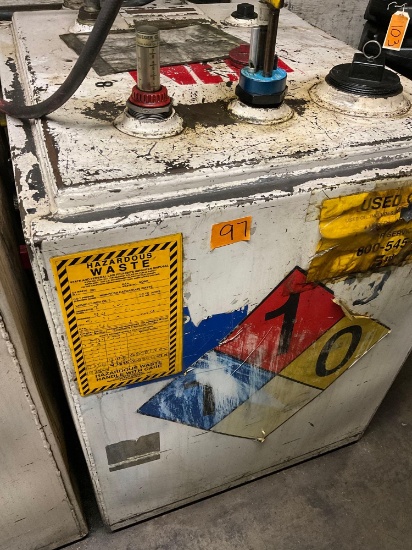 Used oil container, 150 gal, empty