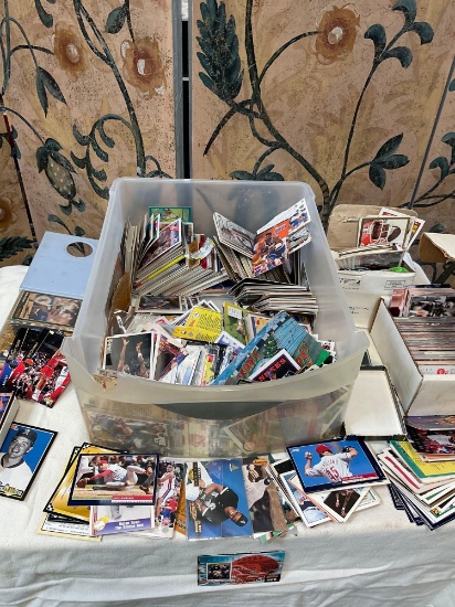 Hundreds of assorted, collectible cards. Baseball, Basketball, football,
