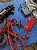 Car accessories. Jack, compressor, booster cables, sun shade , etc. 6 pieces