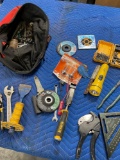 Milwaukee bag with assorted tools