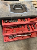 Craftsman tool box with assorted tools