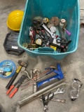 Plethora of assorted tools/ items. Includes plastic tub