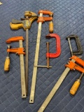 Assorted clamps & grips tools. 6 pieces