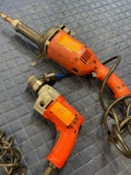 Milwaukee electrical tools. Magnum hook shooter & 2? die grinder. Both turned on. 2 pieces