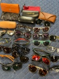 Assorted glasses & cases/bags. 20 glasses 7 cases