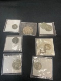 Assorted US coins. 9 pieces