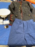 Clothing. Hat, belt, buckle, jacket 42R, pant 36L. 5 pieces