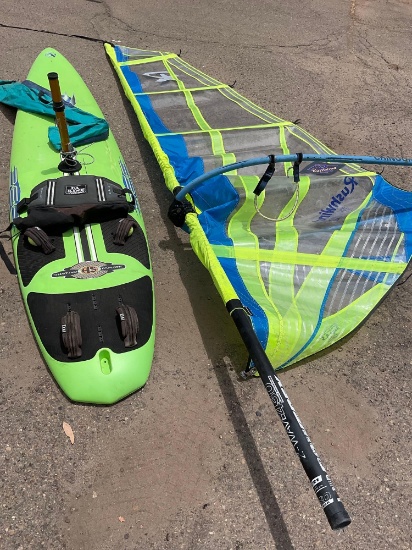 Fanatic board, sail and accessories