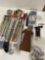 Assorted items l Diamond stone, shot gun cleaning rods, target posters, etc