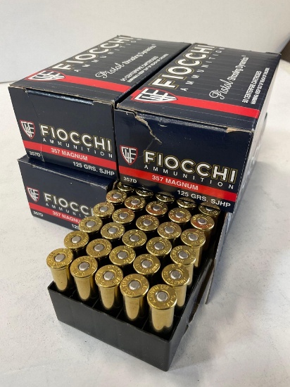 200 rounds- Fiocchi 357 magnum ammo.