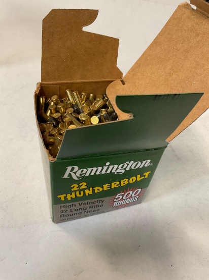 500 rounds - Remington Thunderbolt High Velocity .22 Cal ammo