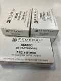 100 rounds- Federal XM80C 7.62 x 51 mm ammo