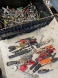 Assorted tools/ items includes plastic container