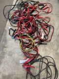 Assorted jumper cables. 10 pieces