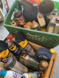 Assorted sprays, oils, etc. storage containers included