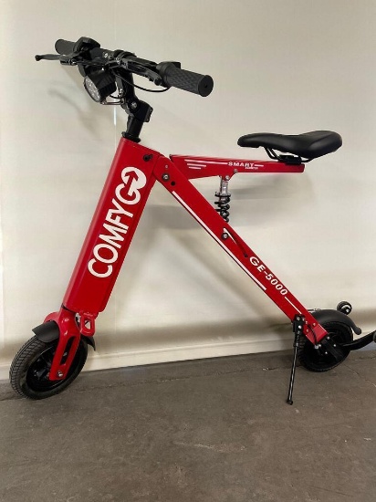 New. Unopened box Comfygo electric e-bike , model GE-5000. Red
