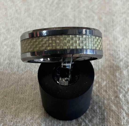 Tungsten Carbide men's size 10 ring