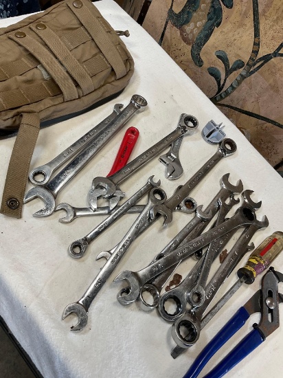 Assorted tools and pouch