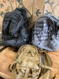Heavy duty backpacks. 3 pieces