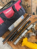 Large Husky tool bag and assorted tools
