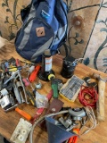 Track backpack and assorted tools