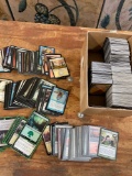 Hundreds of Magic The Gathering cards